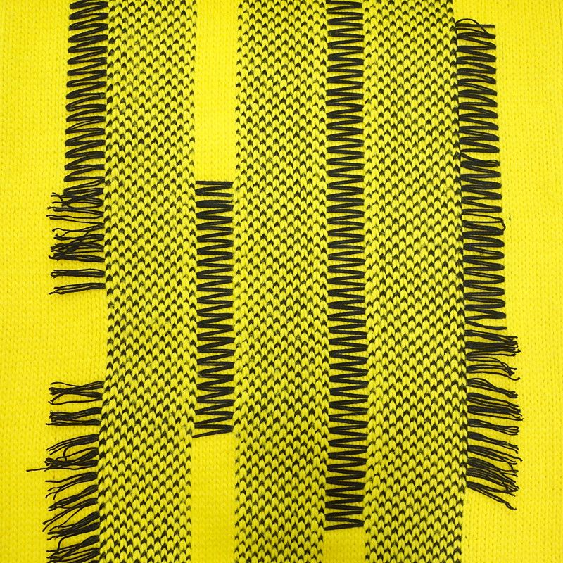レア　ワイスリー　Y-3 グラデーションボーダーマフラー　ウール　大判　オレンジ ワイスリー/Y-3 18AW KNIT SCARF ニット 大判 ストール マフラー