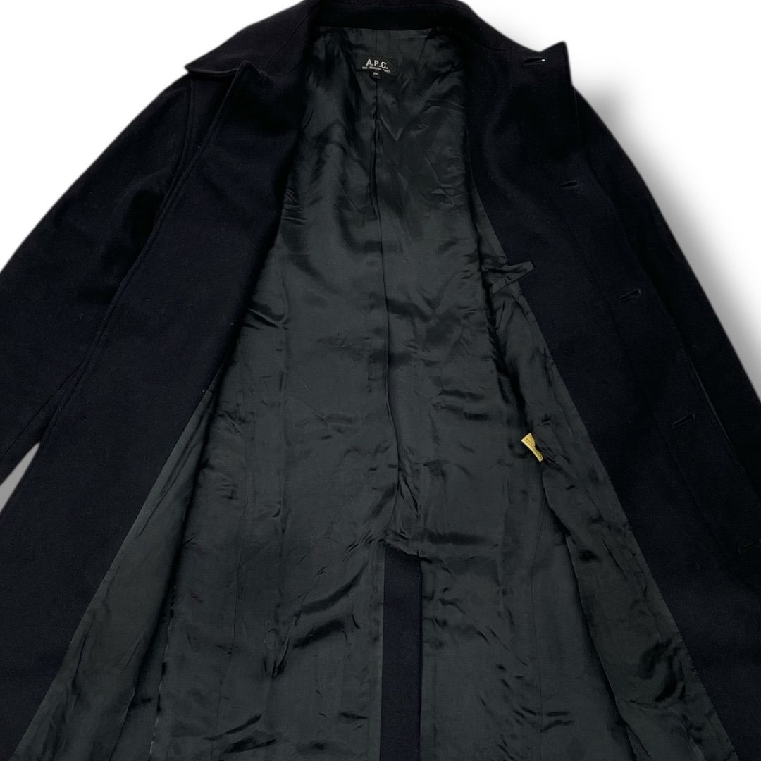 アーペーセー ステンカラーコート M 紺 メンズ A.P.C. A.P.C ステンカラーコート 公式通販