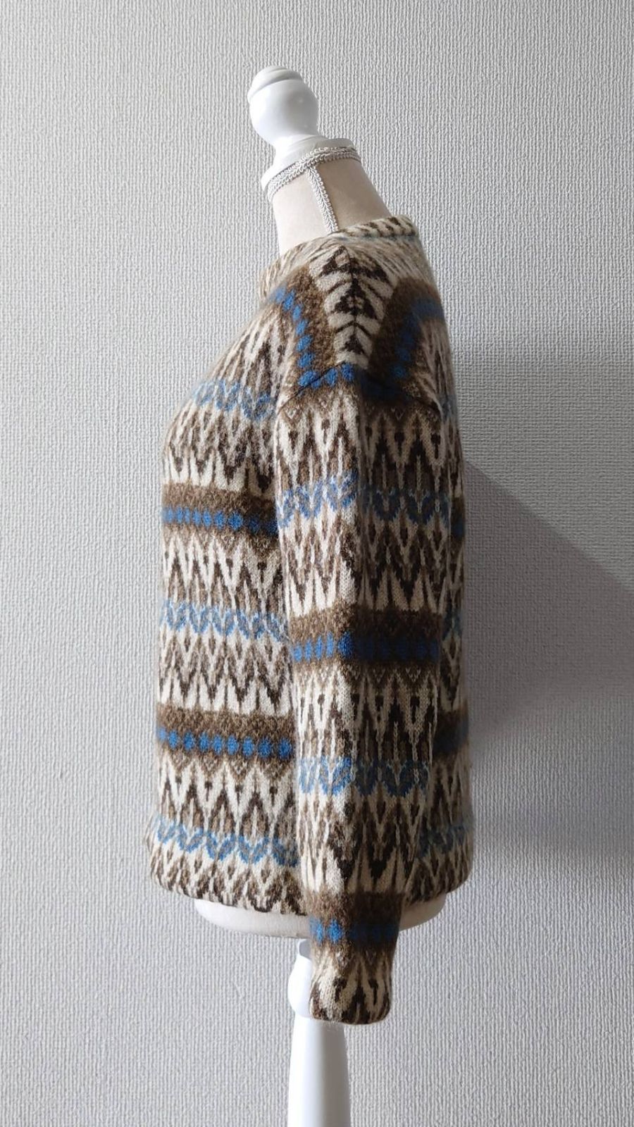 60-70's Iceland スウェーデン製 “Jersey Modeller” ジャガード織り