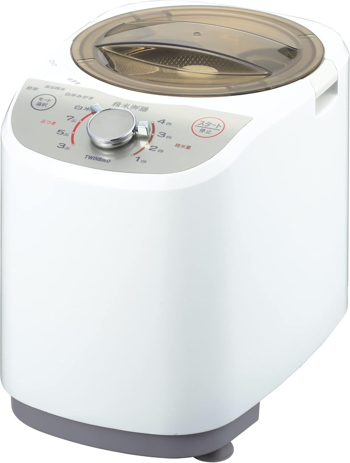 動作 済 ツインバード コンパクト精米器 精米御膳 MR-E520W ホワイト系