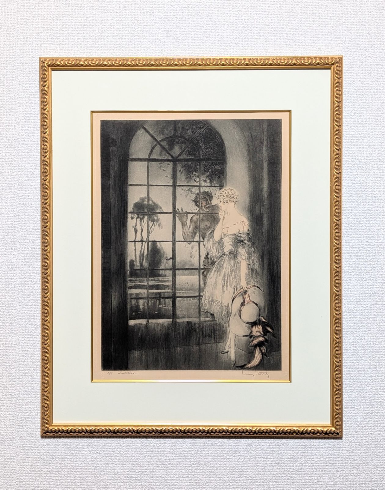 真作 ルイ イカール 誘惑の魔手 直筆サイン