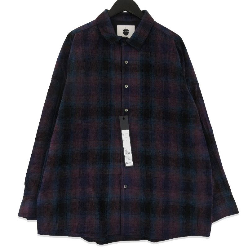 SHAREEFシャリーフ　 MOLE CHECK L/S PULLOVER SHAREEF（シャリーフ）の「MOLE CHECK PULL OVER（シャツ