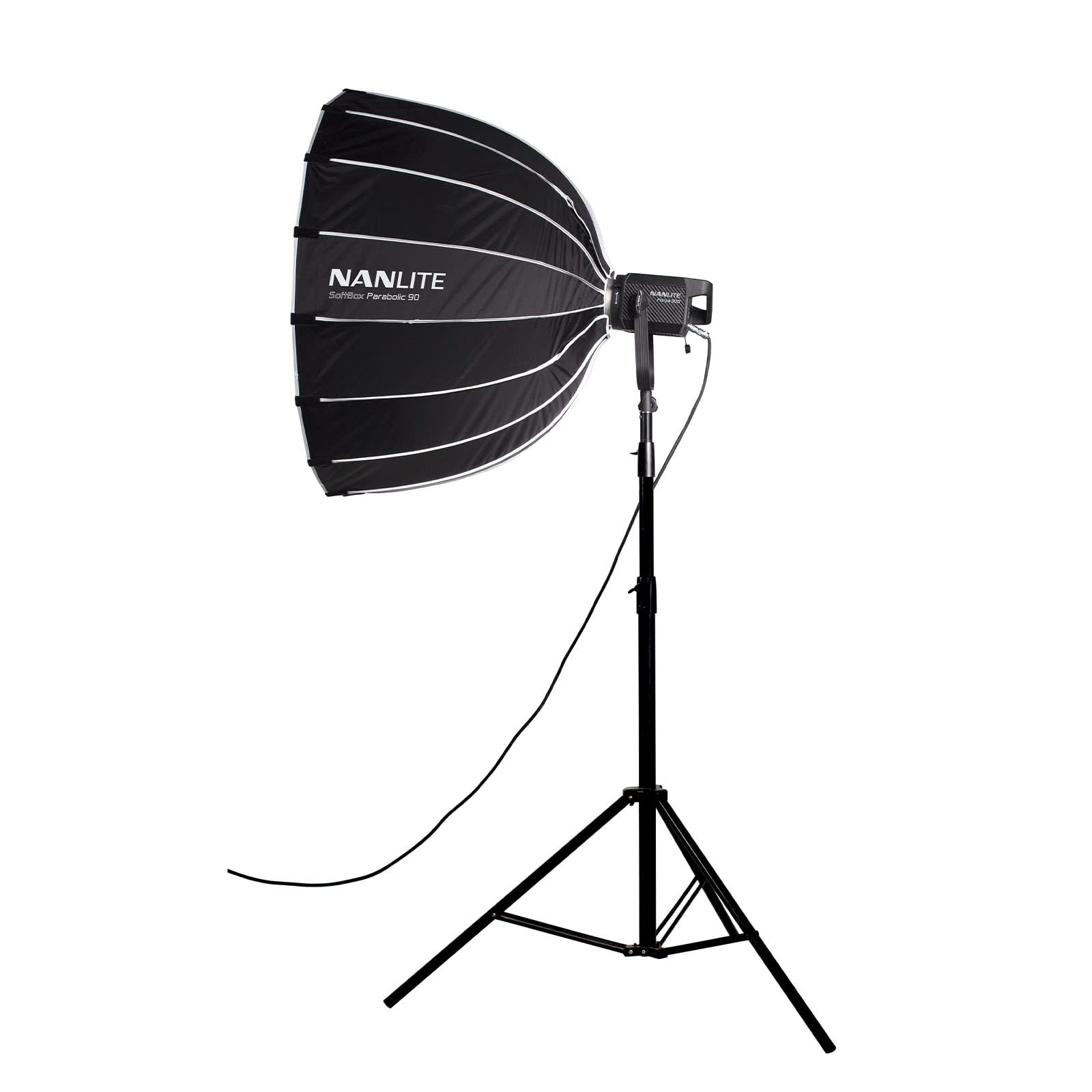 NANLITE パラボリックソフトボックス 90 cm 折りたたみ式 ボーエンズマウント ディフューザー ソフトライティング SB-PR-90-Q