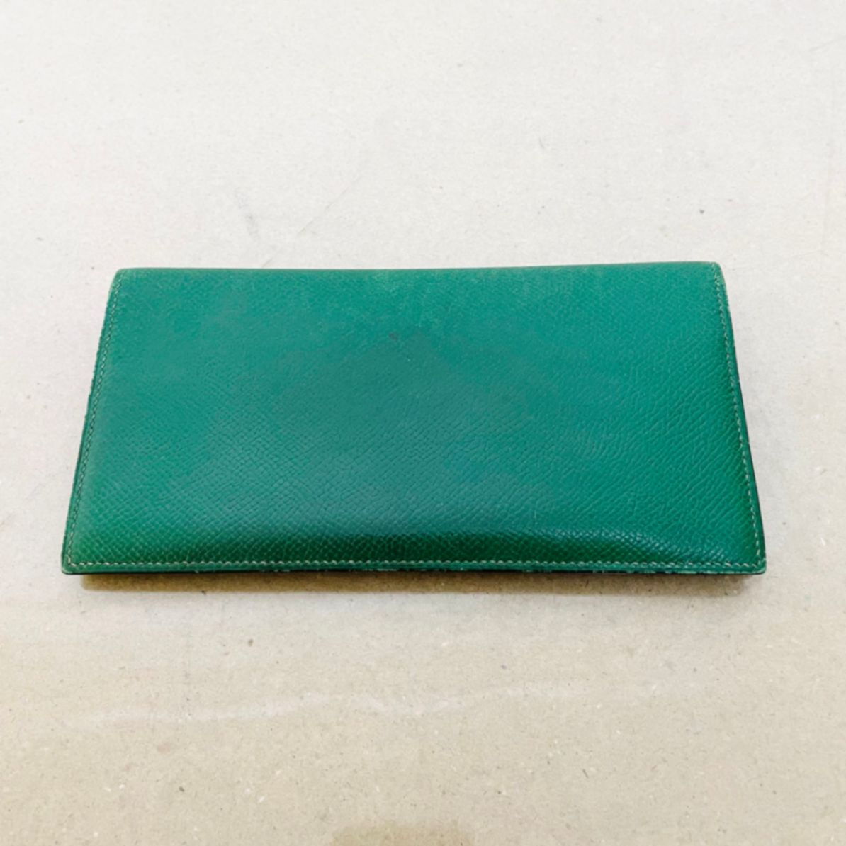 HERMES エルメス 長財布 二つ折り グリーン 緑 【C201-C