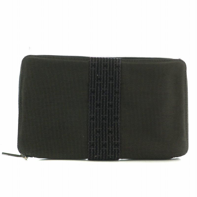 エルメス HERMES 長財布 財布 エールライン ラウンドファスナー HERMES（エルメス） エールラインパースGM 長財布 キャンバス ラウンド