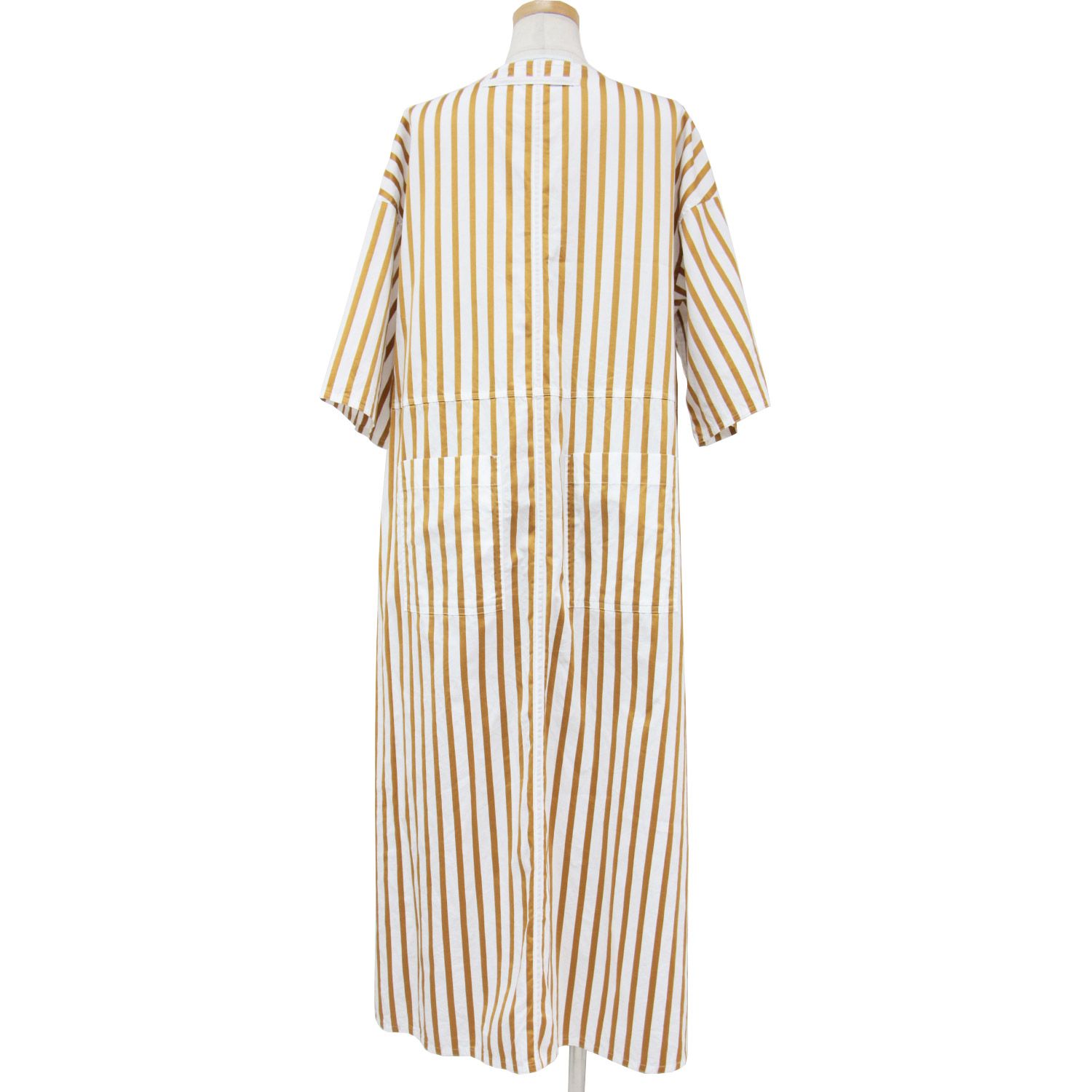 美品 TICCA ティッカ キーネック ロング ワンピース 半袖