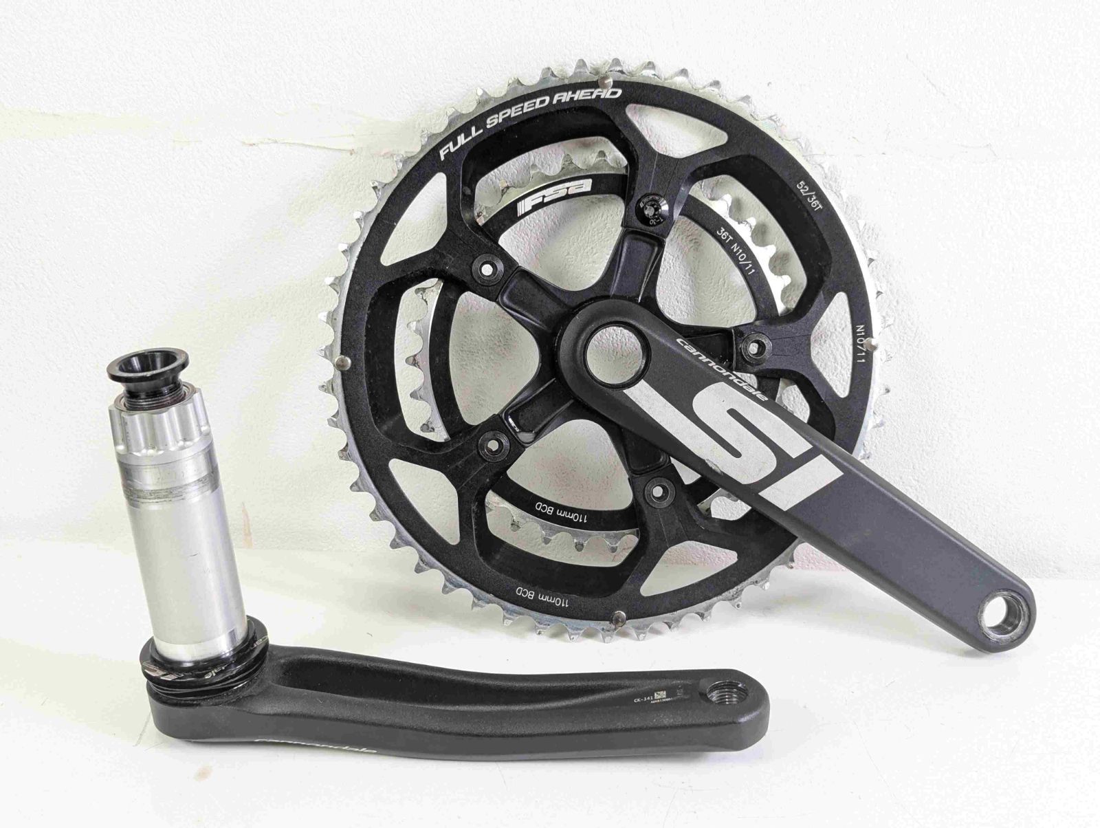 cannondale SI クランクセット 52/36T 170mm 並品】Cannondale Si