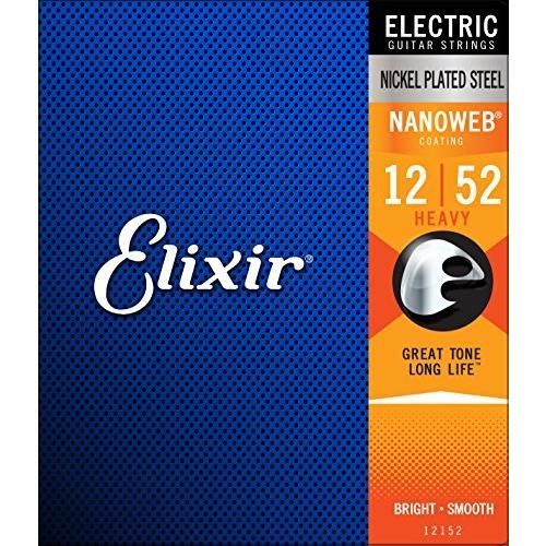 Elixir エリクサー エレキギター弦 .012-.052 Anti-Rust NANOWEB Heavy 12152