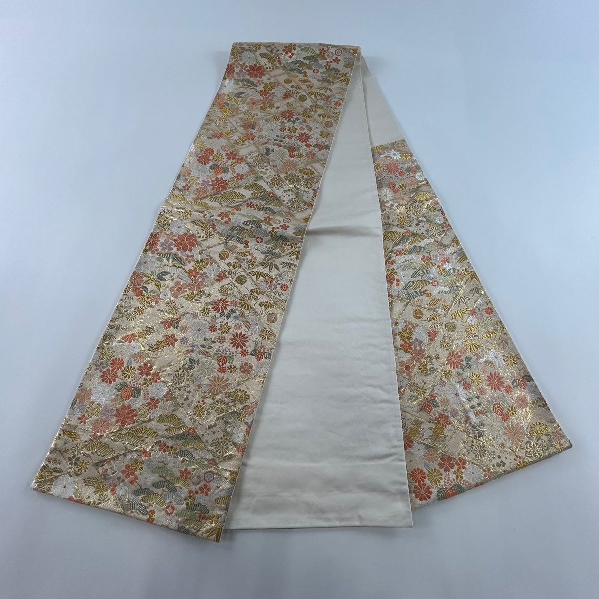 袋帯 美品 秀品 松竹梅 鳥 唐織 金糸 金色 六通 正絹 【中古】 - メルカリ
