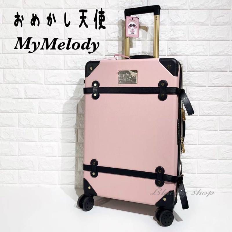 タグ付き ♥品 おめかし天使 マイメロディマイメロ トランクケース型 キャリー ケース 44L メロクロ サンリオ スーツケース バッグ