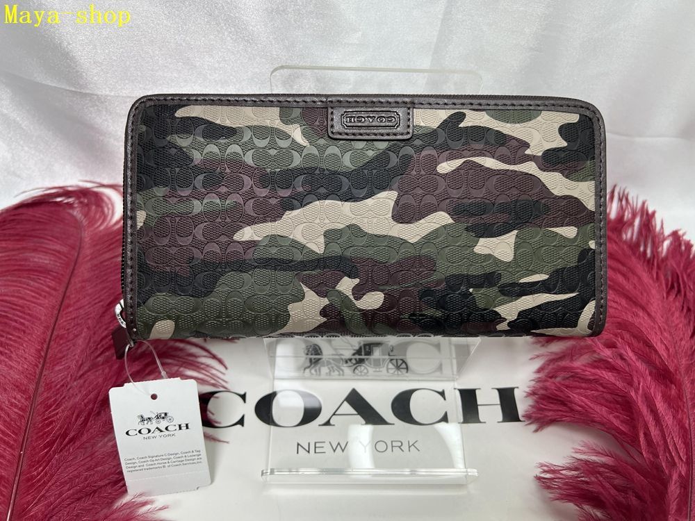 コーチ COACH 財布 長財布 迷彩 メンズ 財布 ファティーグ カモフラージュ プレゼント 父の日母の日誕生日 ギフト 贈り物 財布 メンズ ファッション  新品未使用 ブランド F74546 R950 4G6QD