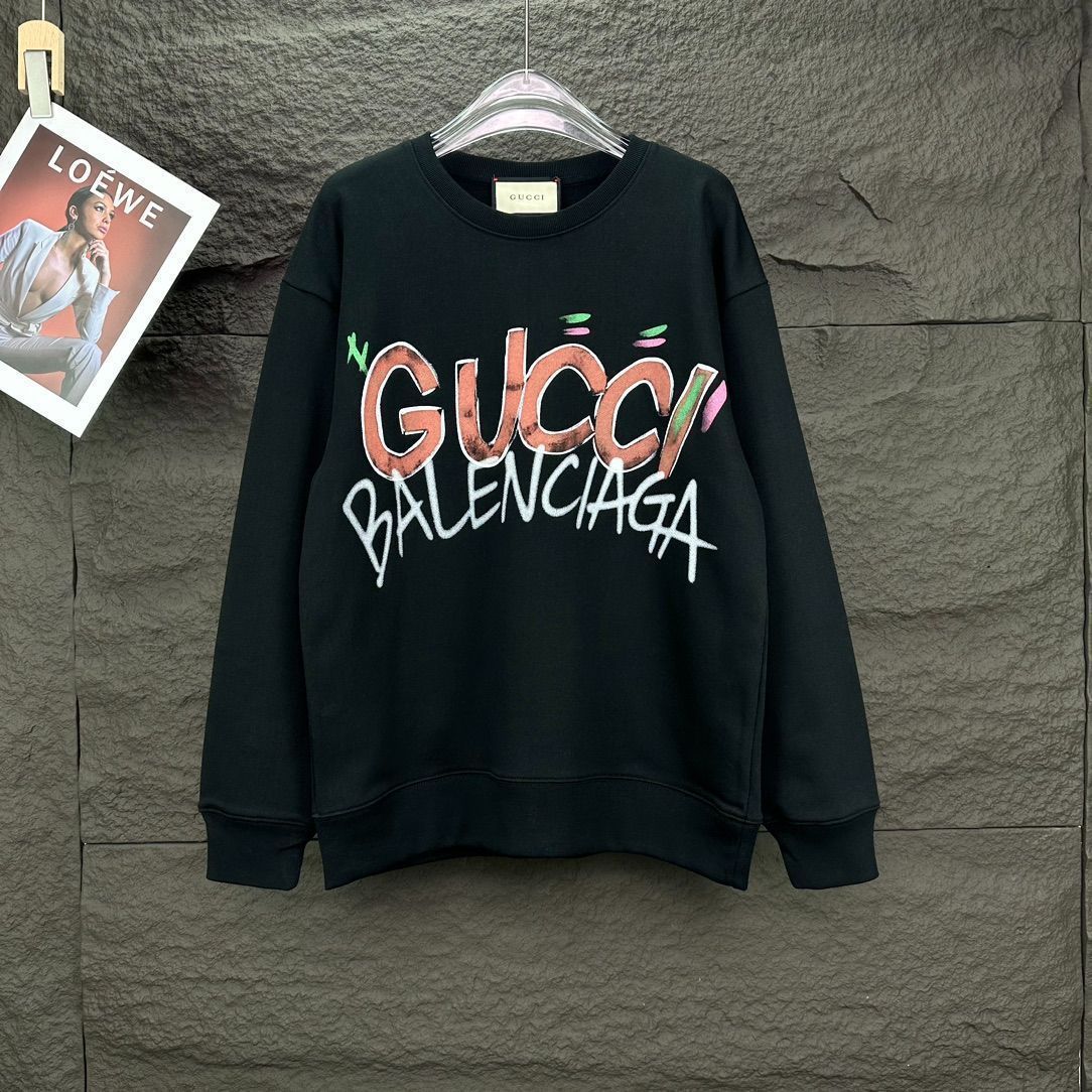 ◆GUCCI◆ ロゴプリント入りスウェットシャツ 90s USA製 Bootleg GUCCI ブート グッチ ロゴプリントデザイン