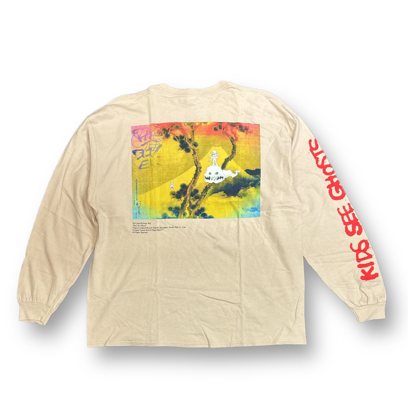 KANYE WEST × KID CUDI KIDS SEE GHOSTS ALBUM MERCHANDISE L/S Tshirt ...