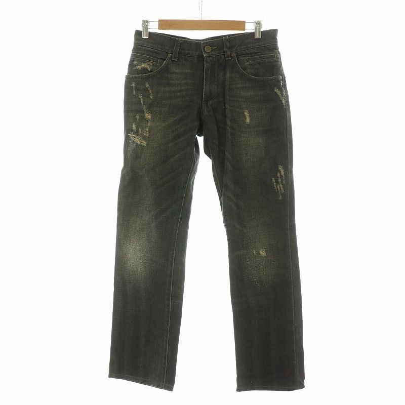 DOLCE&GABBANA 黒 ダメージデニム　美品　44 ドルチェ&ガッバーナ ドルガバ DOLCE&GABBANA デニムパンツ