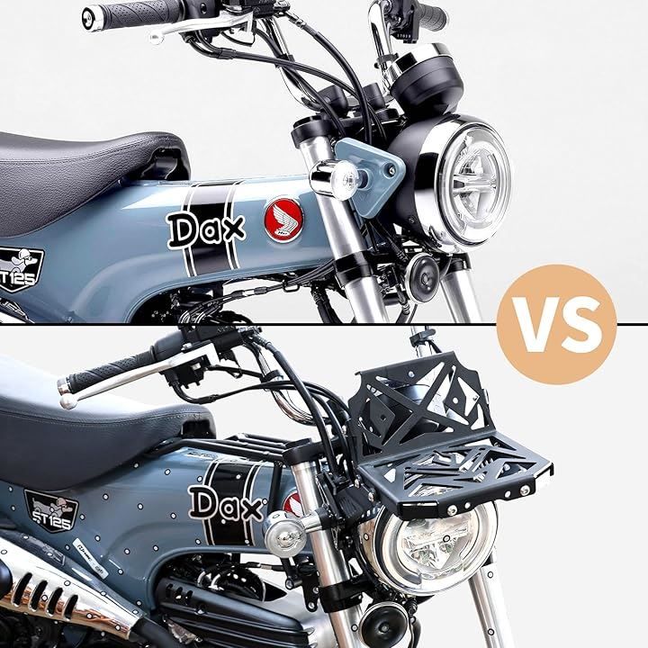 Kcyerz Dax125フロントキャリア モンキー125 フロントバスケット荷物運搬ブラケット ライト ラゲッジカーゴキャリートップラック  Jb02/03ダックス125 Jb042018-2024に適合 - メルカリ