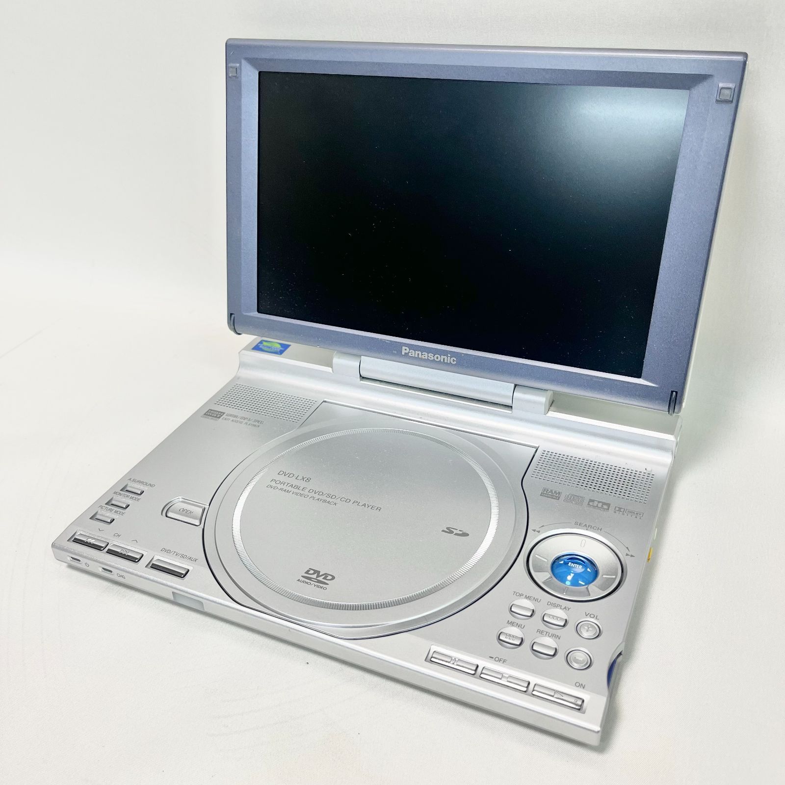 DVD-LX8 9型ワイド液晶・TVチューナー・SDカードスロット搭載 ポータブルDVDビデオ・DVDオーディオ・DVD -RAM・ビデオCD・音楽CD再生プレイヤー DVD-LX8 - メルカリ