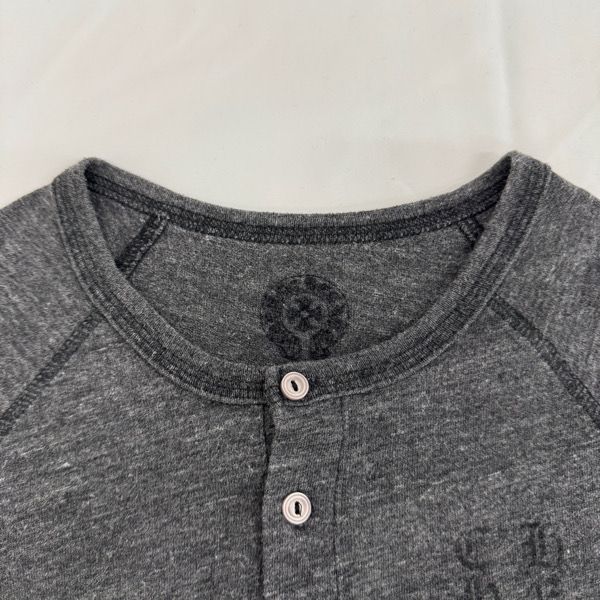 CHROME HEARTSサイド スター ロゴ ヘンリーネック 五分袖 CHROME HEARTS クロムハーツ STAR Logo Tee スター ロゴ