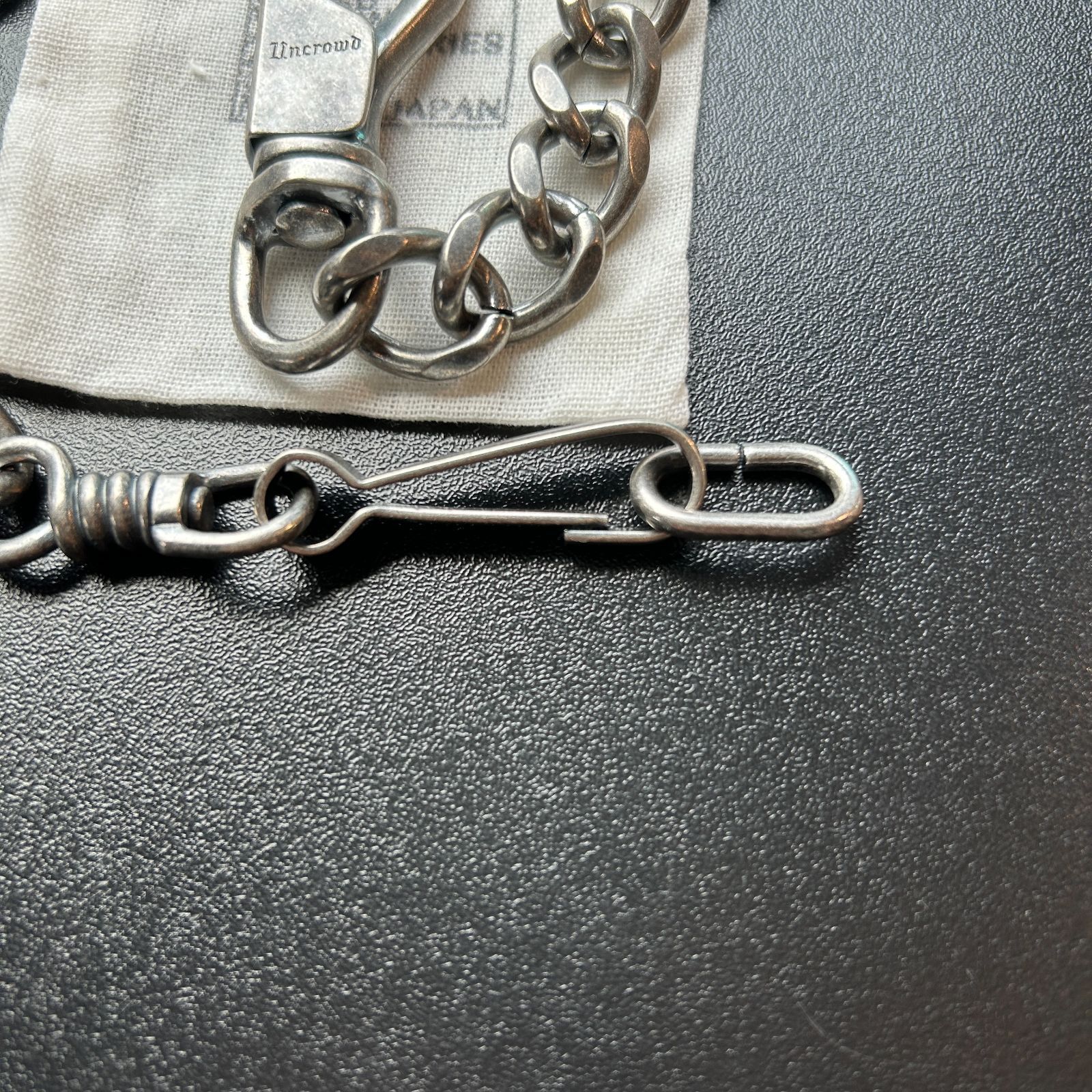 【UNCROWD】　WALLET CHAINS　410㎜　シルバー　UC-900　新品未使用　アンクラウド　キーチェーン　シルバー　アクセサリー　 ヴィンテージ　アメリカン　アメリカンバイク　ハーレー　スティード　ドラスタ　ビラーゴ　スポーツスター