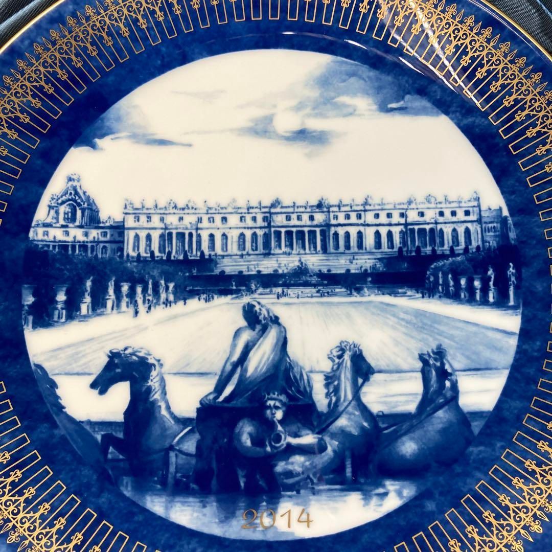 ☆洋3  マイセン2014年　イヤープレート「ベルサイユ」共箱　直径27㎝ ☆洋3 マイセン2014年 イヤープレート「ベルサイユ」共箱 直径27