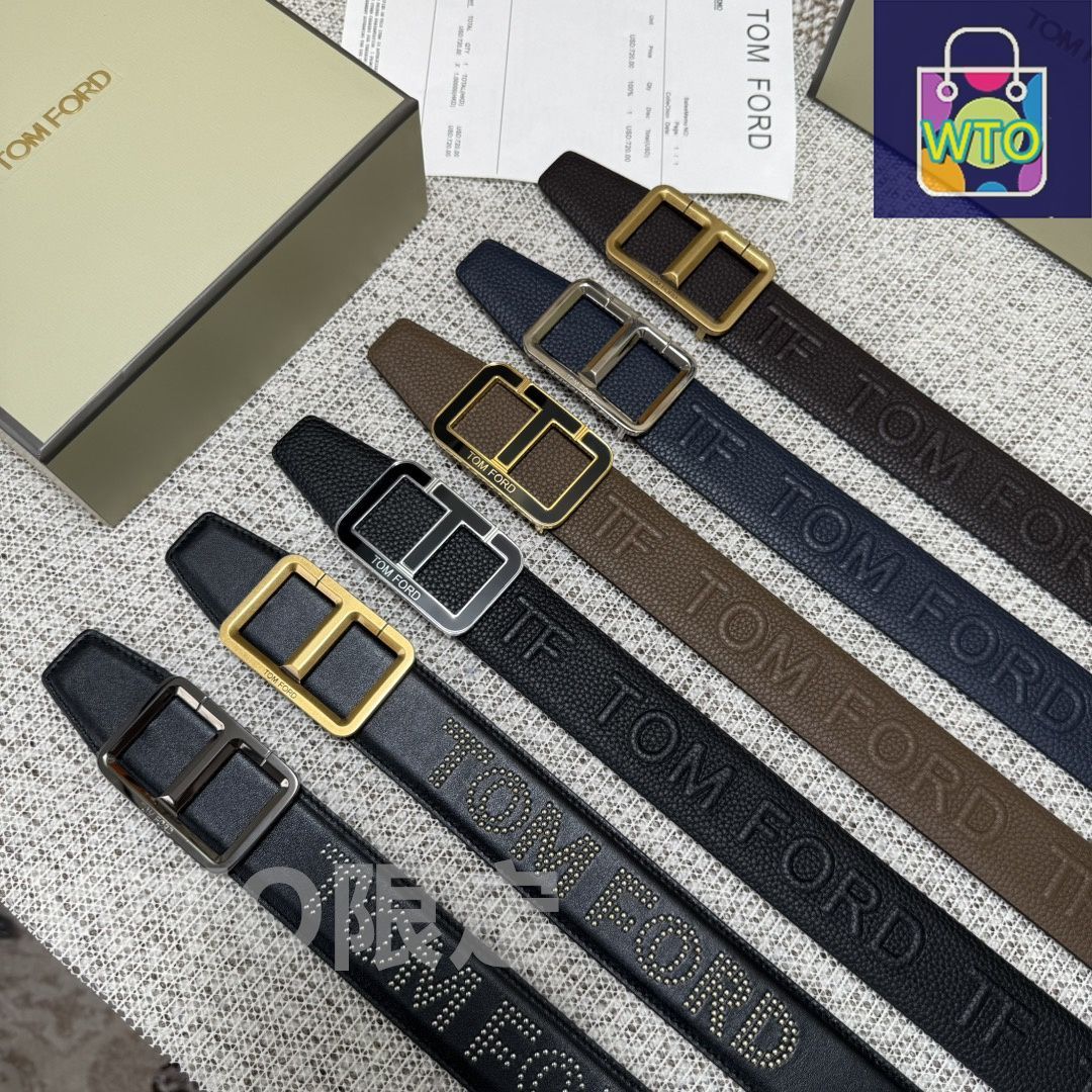 今日WTO】Tom Ford トムフォード ダブルフェイスレザーベルト-1