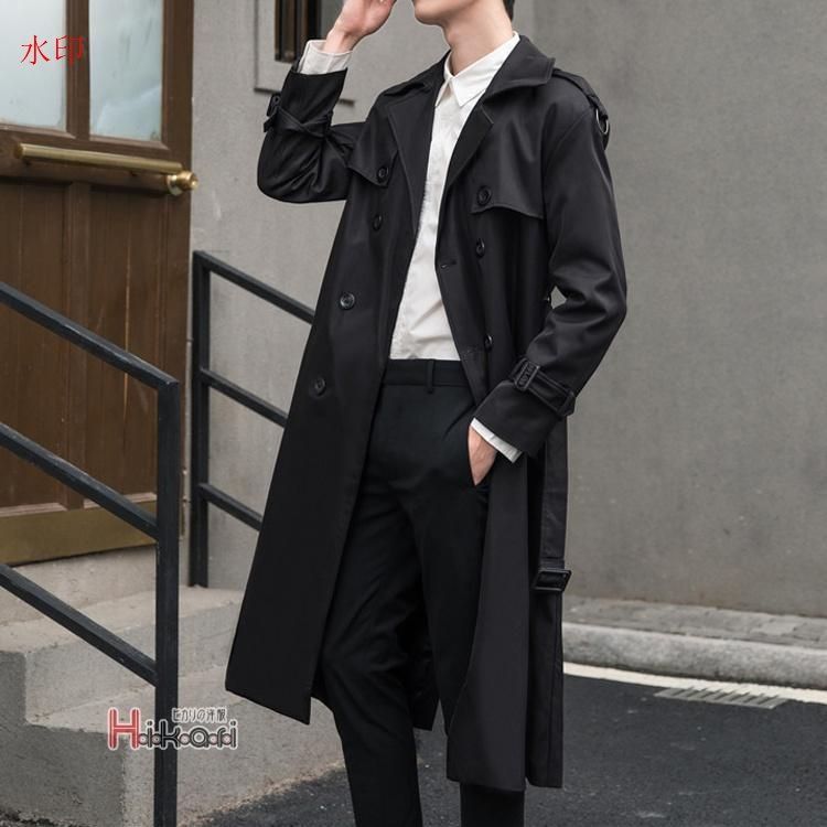 超ロングコート トレンチコート メンズ ビジネス チェスターコート