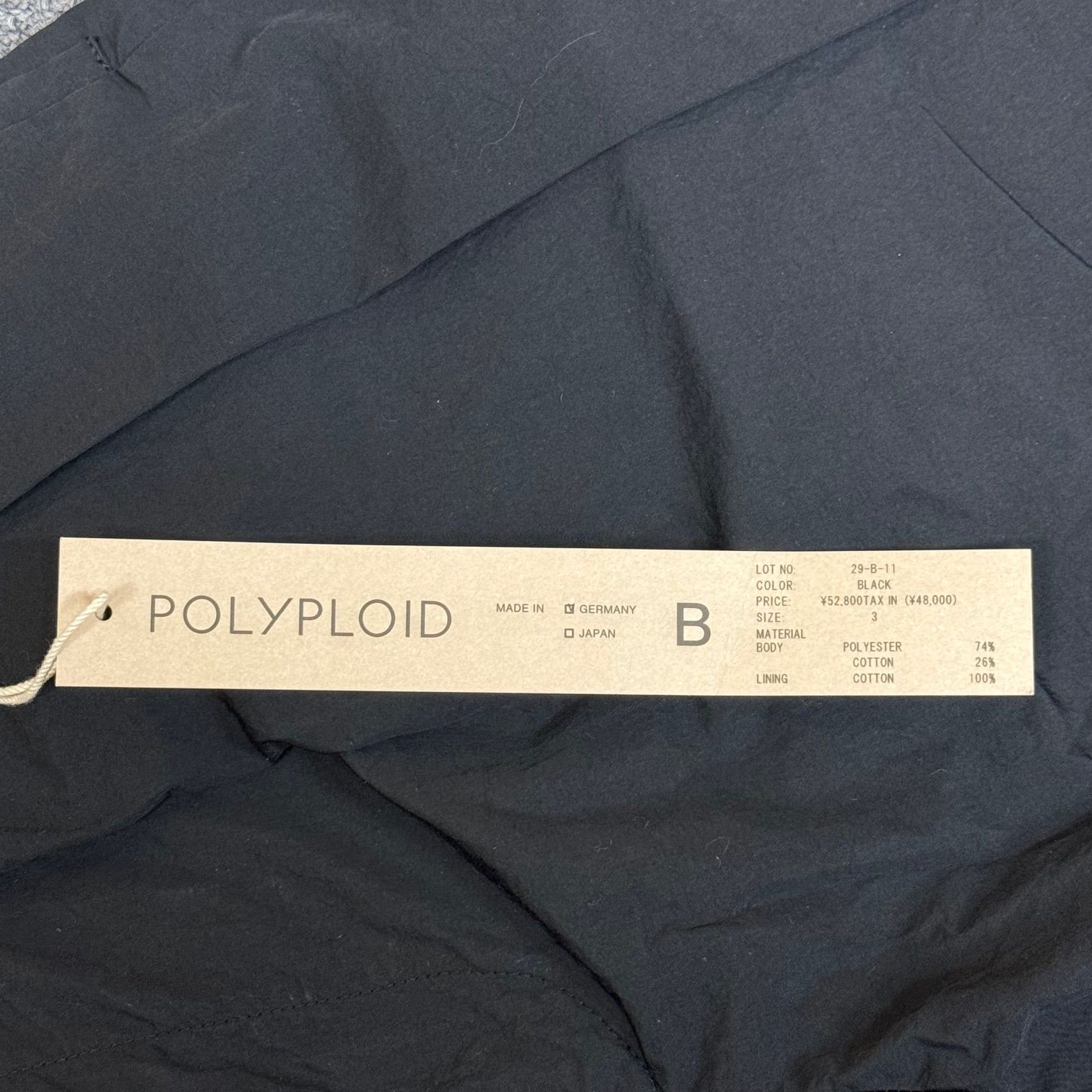 定価52800円 POLYPLOID WIDE TAPERED PANTS B ワイド テーパード 