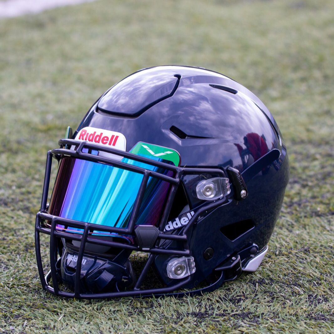 アメリカンフットボール Riddell ヘルメット アイシールド21 泥
