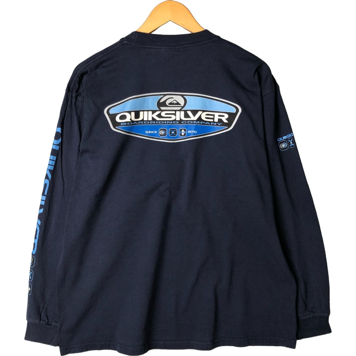 (古着)00s quicksilver 短丈スウェット　ロンT cityboy 古着 90~00年代 クイックシルバー QUICKSILVER ロングTシャツ