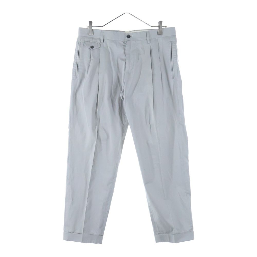 DOLCE - GABBANA ドルチェアンドガッバーナ コットン スラックス ストレートパンツ グレー