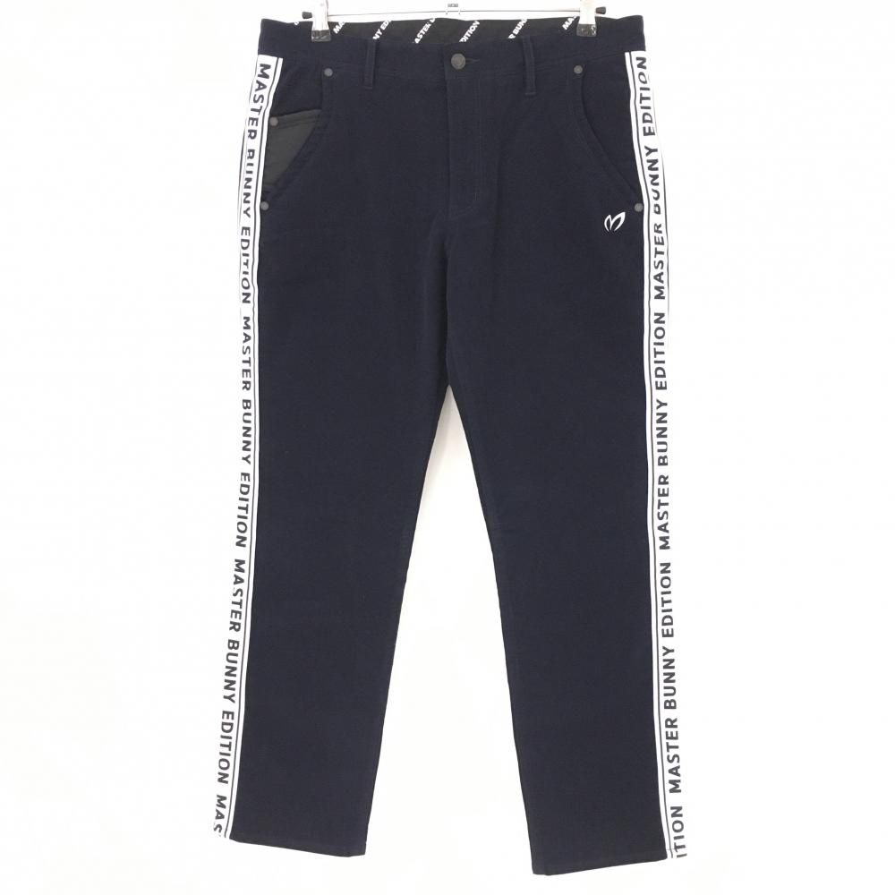 マスターバニー パンツ ネイビーロゴレッド 裏地微起毛 メンズ 5(L