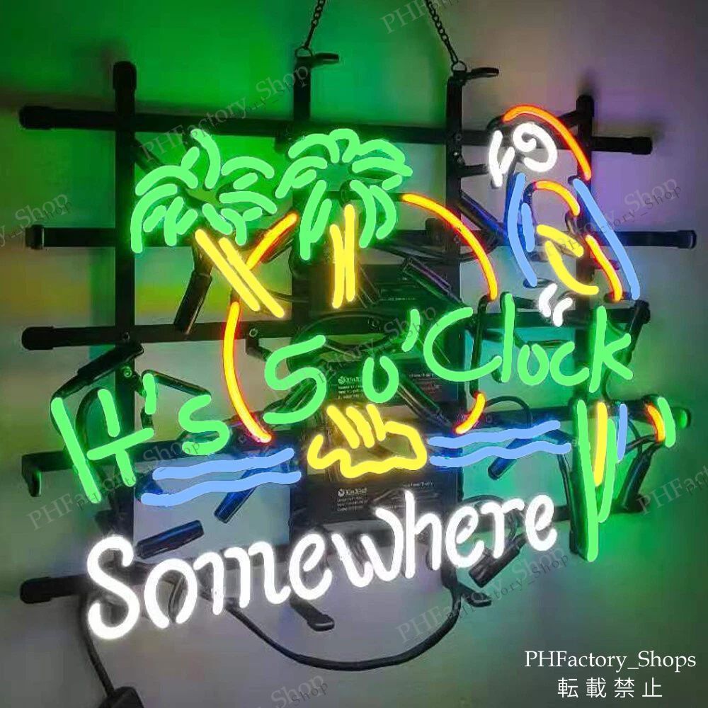 ネオン管 It's 5 o'clock Somewhere ネオンサイン ビール バー