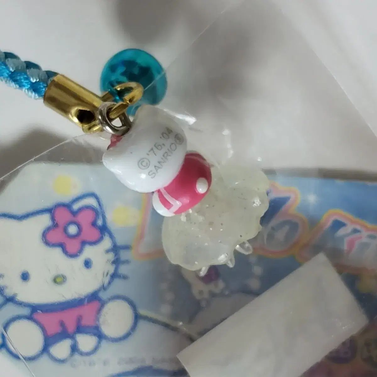 激レア！未使用未開封！ハローキティストラップ 水族館限定くらげ2004 ハローキティ 水族館 限定 クラゲ キティ ストラップ レトロ