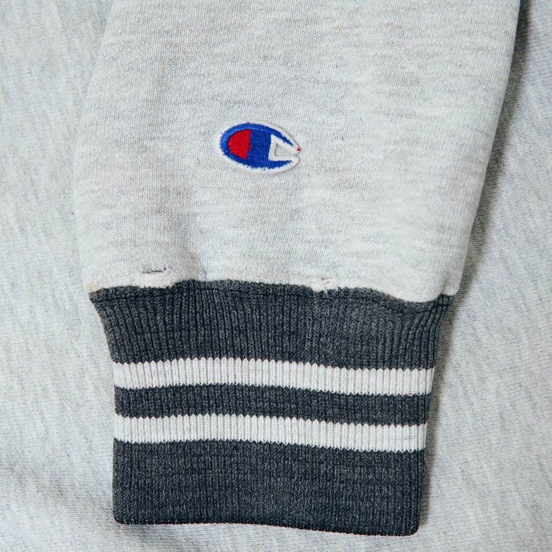 古着　チャンピオン　リバースウィーブ　００s Y2K グレー　アーチ刺繍　L 楽天市場】00s Champion カレッジ パッチ 刺繍 リバースウィーブ