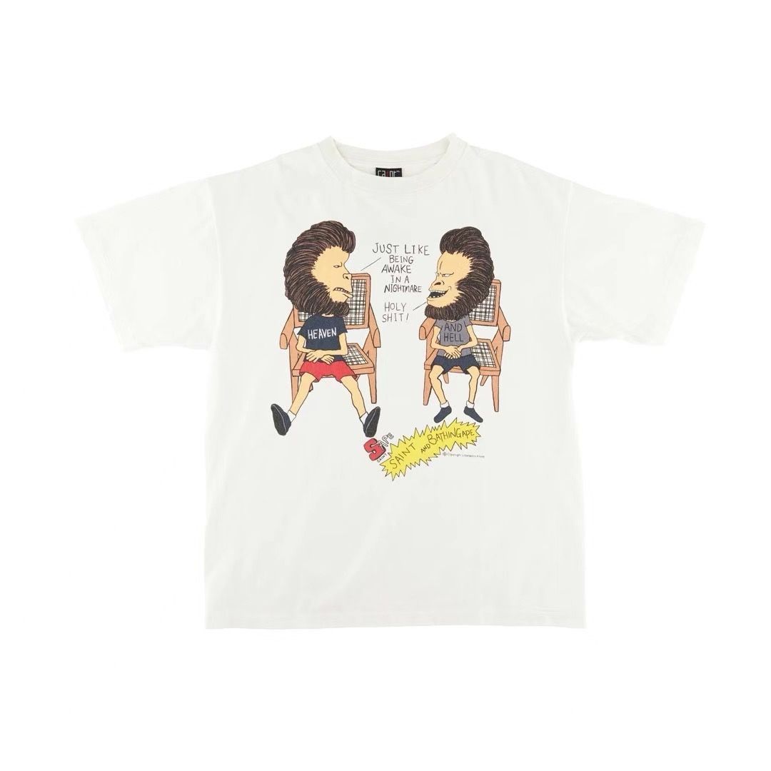 極美品 A BATHING APE SAINT MXXXXXX 半袖 Tシャツ - メルカリ