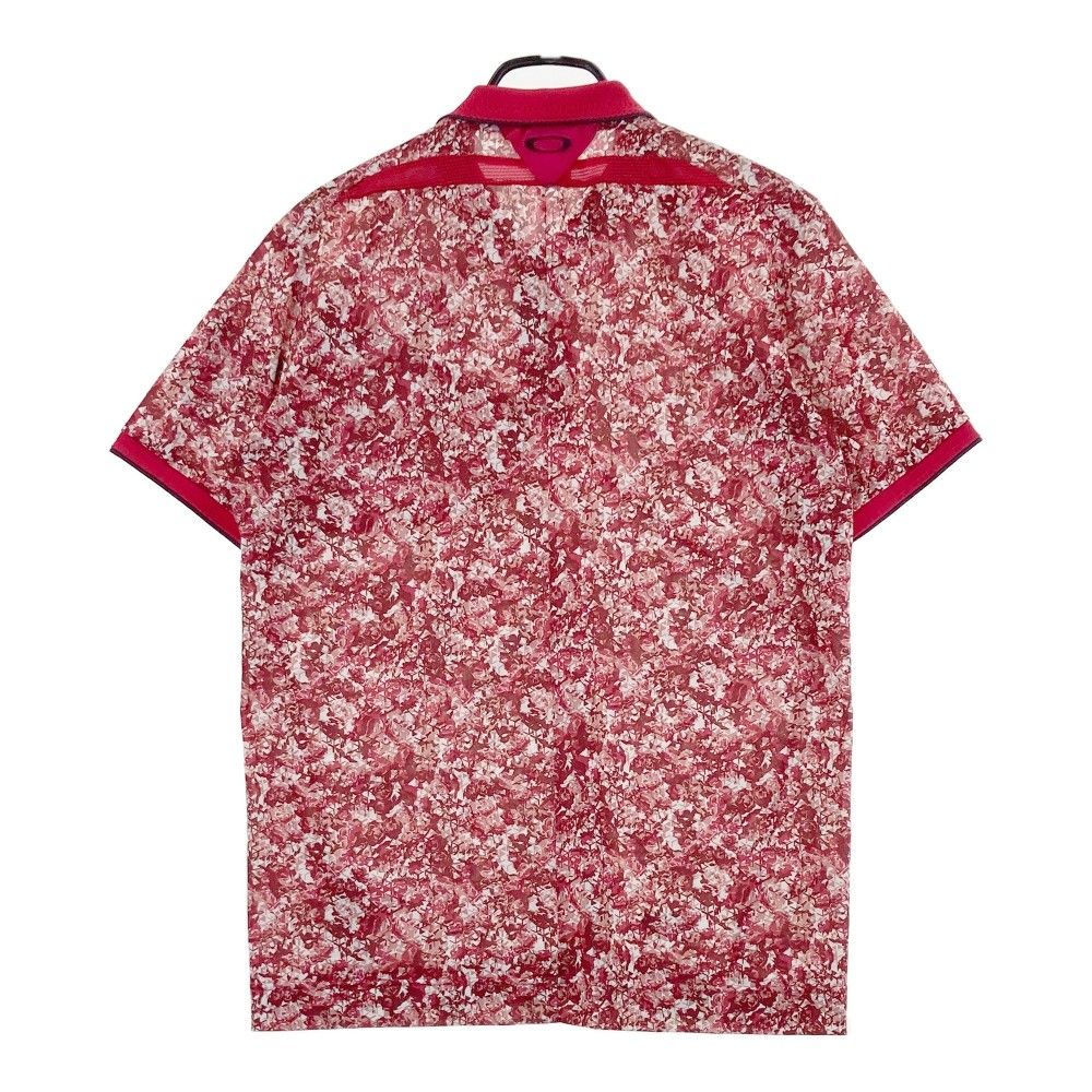 サイズ：L OAKLEY オークリー 433618JP 半袖ポロシャツ スカル刺繍×総