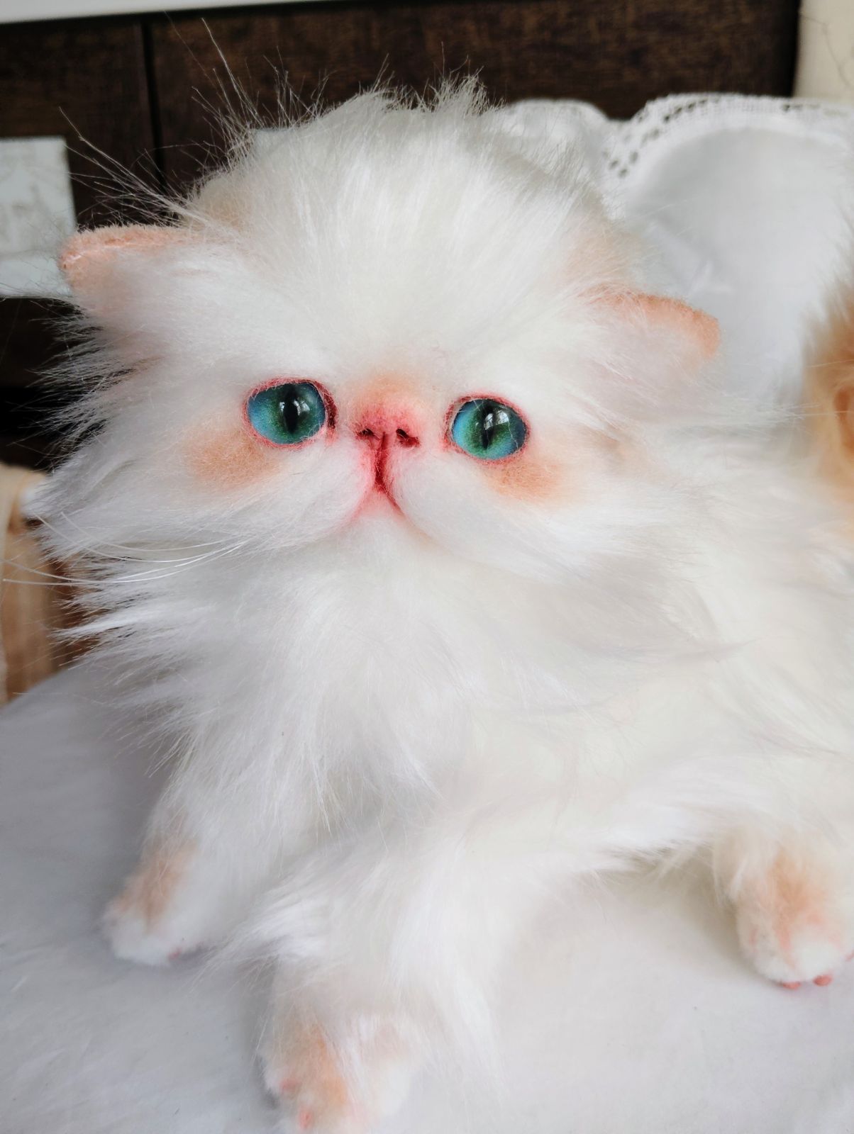 エキゾチックロングヘア子猫ちゃん♡アートドール♡ぬいぐるみ♡大きめ