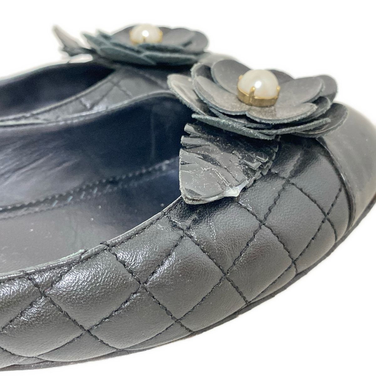 CHANEL フラワー装飾 フラットシューズ CHANEL(シャネル) フラットシューズ 35 1/2 レディース - G31928