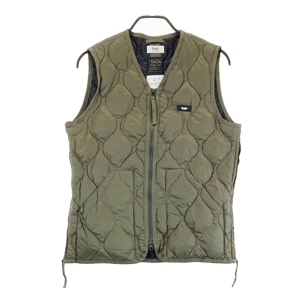サイズ S PACIFIC GOLF CLUB パシフィック ゴルフクラブ ×TAION ダウンベスト カーキ系 240101443597 ゴルフウェア メンズ ストスト
