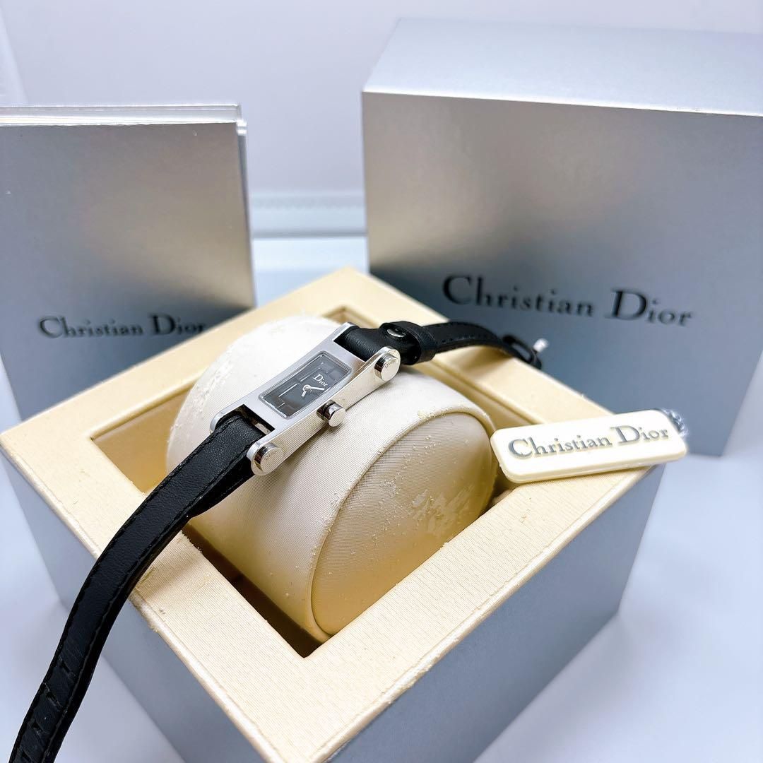 新作，安い 326クリスチャンディオール D104-100 ブラック クォーツ 腕時計