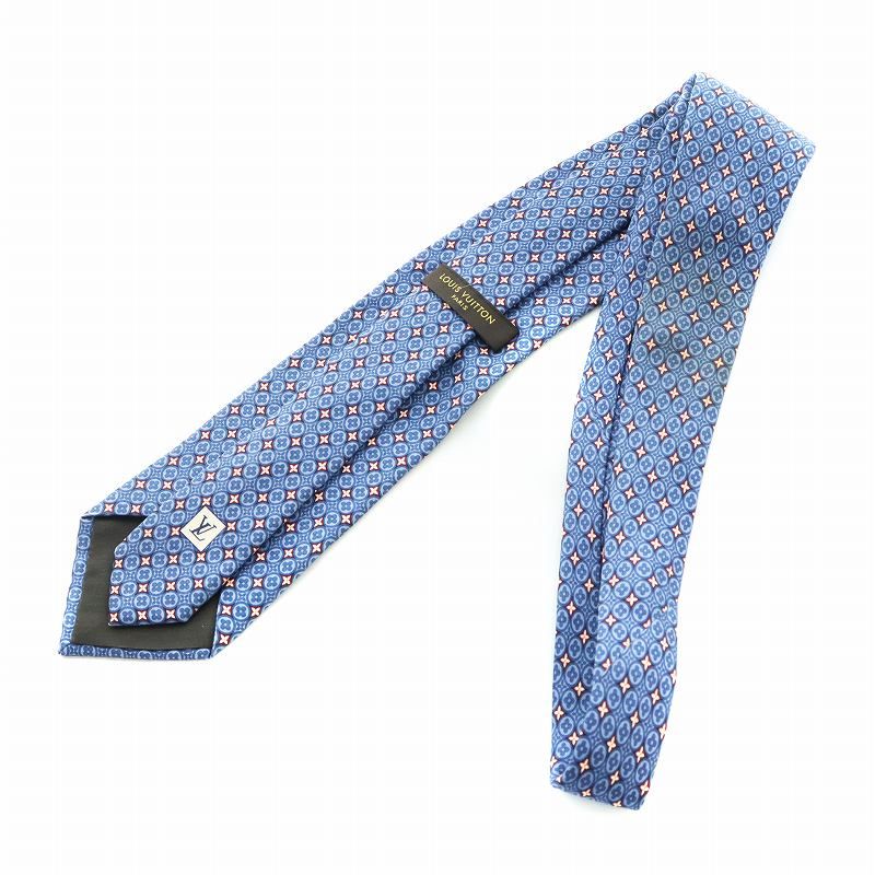 ルイヴィトン LOUIS VUITTON ネクタイ ワイドタイ 小紋 総柄 ルイヴィトン LOUIS VUITTON ネクタイ ワイドタイ 小紋 総柄