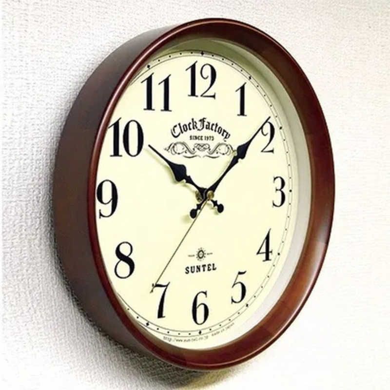 インテック レトロ電波掛け時計 ファクトリー DQL662-BR 電波自動受信機能有 ブラウン DQL662_BR WWW_NOITHATQUANGTHANH_NET