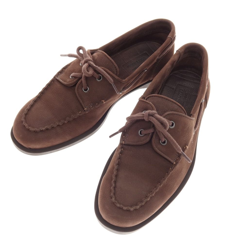 ジョンロブ John Lobb FOIL ヌバック デッキシューズ ブラウン サイズ6 1|2 メンズ