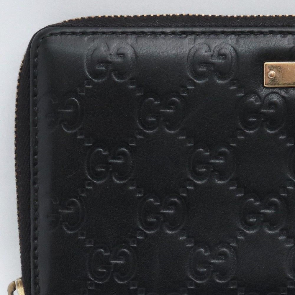 GUCCI シマロゴプレートラウンドファスナー長財布 - メルカリ