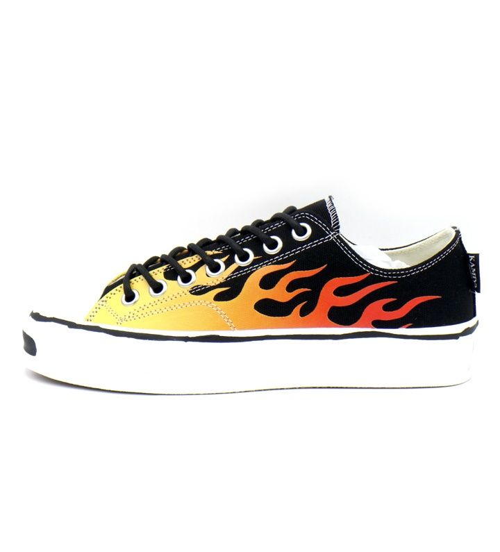 カミヤ KAMIYA 25SS G14FW703 Joey Fire Pattern Vulcanize Sneaker ファイヤーパターン ヴァルカナイズ スニーカー 41293