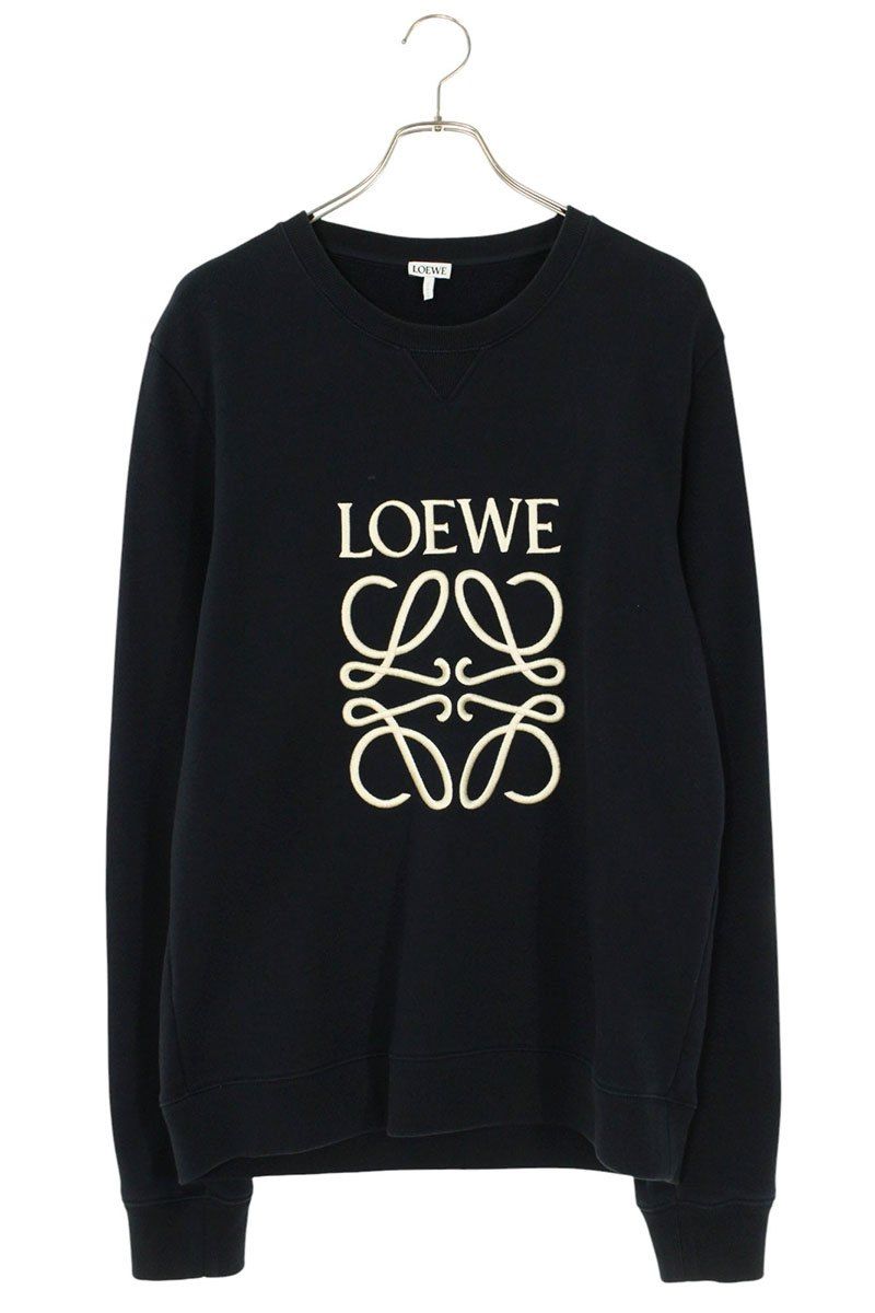 LOEWE 【レア】アナグラム刺繍ロゴ クルーネックスウェット【あんしん鑑定付】 LOEWE 【レア】アナグラム刺繍ロゴ クルーネックスウェット