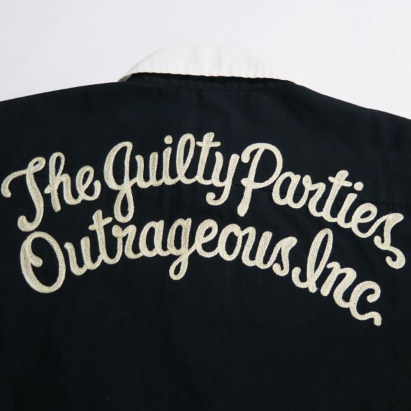 WACKO MARIA ワコマリア GUILTY PARTIES S/S BOWLING SHIRT ギルティーパーティーズ ボーリング シャツ ブラック ショートスリーブ 半袖