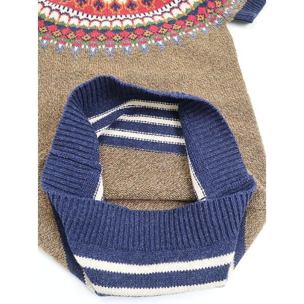 【新品】DSQUARED2 ディースクエアード ニットワンピース DSQUARED2 ディースクエアード 21AW ノルディック柄ニットワンピース