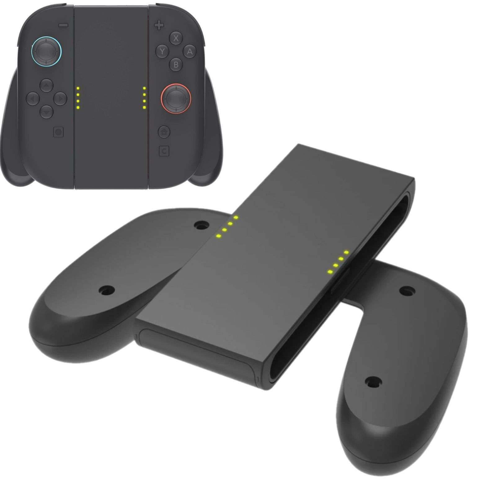 Switch2対応 Joy-Con用 充電グリップ 一体型コントローラー風