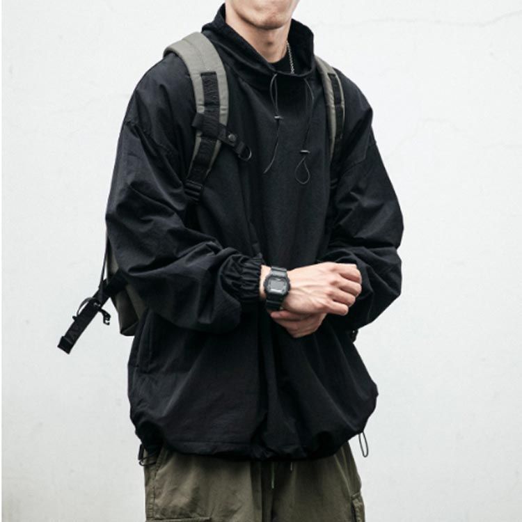 マウンテンパーカー メンズ 春服 ウインドブレーカー プルオーバー