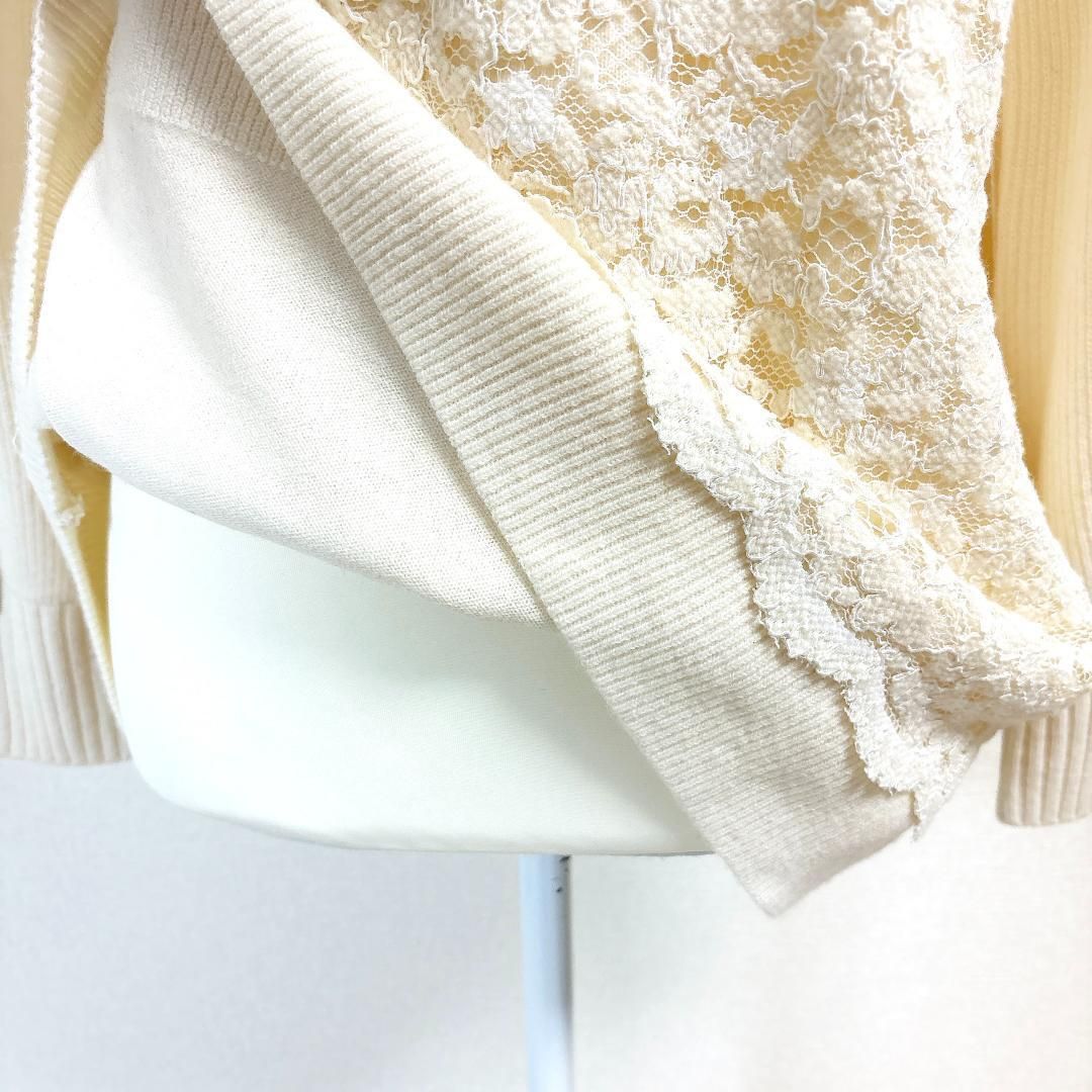 TO BE CHIC 長袖ニット レース 42 ライトベージュ MERCADOAVALIA_COM_BR